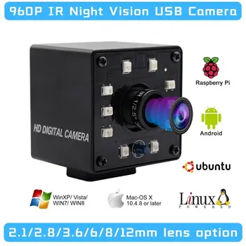1.3MP 960P HD с низкой освещенностью Ночного Видения IR CUT LED Board Промышленная Мини-USB Веб-камера для ПК Compurter Ноутбук