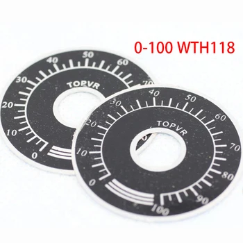 10 шт./ЛОТ 0-100 WTH118 ручка потенциометра шкала цифровые весы могут быть оснащены WX112 TOPVR
