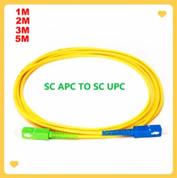 10 шт./лот Патч-корд SC APC-SC UPC SC Simplex 3.0mm LSZH Single Mode Fiber Patch Cable перемычка