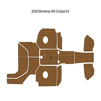 2011-2018 Monterey M3 Коврик Для Кокпита Лодка EVA Пена Палубный Коврик Из Искусственного Тика Подложка Самоклеящийся SeaDek Gaterstep Style