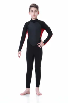 3 мм цельные купальники с длинными рукавами для мальчиков и девочек, теплые, для дайвинга, серфинга, водных видов спорта, детские гидрокостюмы