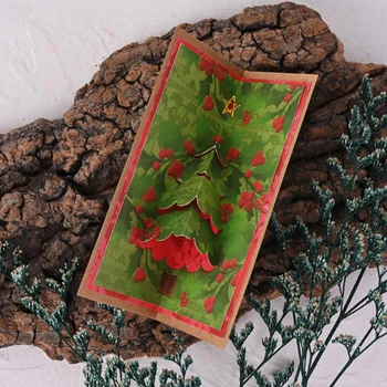 3D трафарет для резки металла в виде рождественской елки, альбом для скрапбукинга, бумажная открытка