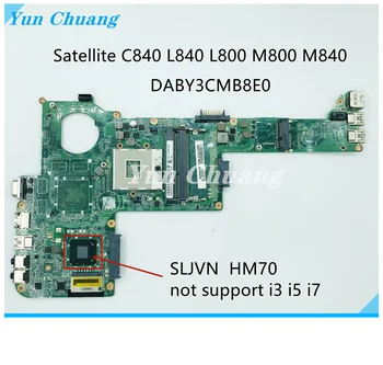 A000175990 Материнская плата DABY3CMB8E0 для Toshiba Satellite M800 L800 L840 C800 C840 L845 C845 Материнская плата ноутбука SJTNV HM70 DDR3