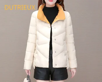 DUTRIEUX 2022 Новые зимние женские куртки на белом утином пуху, пальто, модные повседневные высококачественные женские пальто