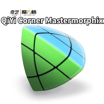 [Funcube] QiYi Corner Mastermorphix 3x3 Cube Без наклеек Professional magico cubo Qiyi MoFangGe Corner Mastermorphix Speed Cube