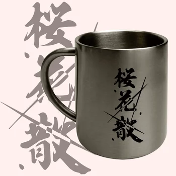 Honkai Houkai Impact Yae Sakura 300 мл, чашка из нержавеющей стали 304 с двойными стенками, кружка для кофе, молока, чая, воды, дорожная кружка для питья на открытом воздухе