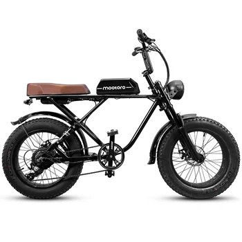 Mootoro R1 Pro, ЕС, Великобритания, США, Склад, Ebike, Алюминиевый сплав, 750 Вт, Электрический велосипед с толстыми шинами для взрослых