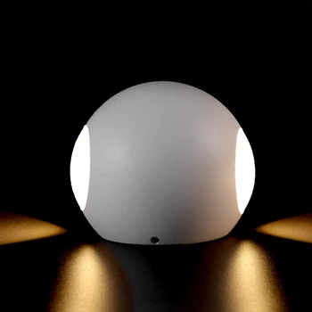 Nordic International LED Ball Wall Lamp 6W 12W Черный / Белый 90 ~ 265 В СВЕТОДИОДНЫЙ наружный настенный светильник для дома, улицы, крыльца