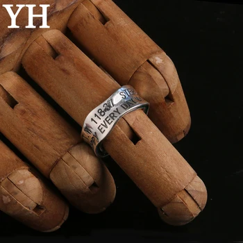 QueXiang 2023 Новое широкополосное кольцо из стерлингового серебра 925 пробы, мужская мода, ретро-дизайн для меньшинств, Открывающийся Регулируемый ювелирный подарок