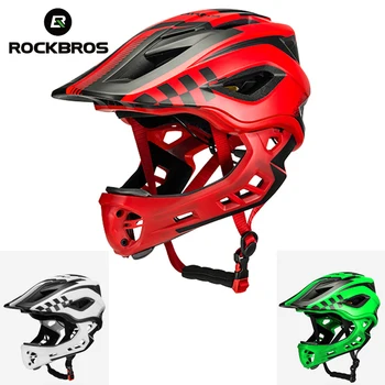 ROCKBROS 2 В 1 Детский Велосипедный Шлем Сверхлегкий Детский Защитный Велосипедный Шлем Для Катания На Скейтборде Лыжный Шлем Детское Велосипедное Снаряжение