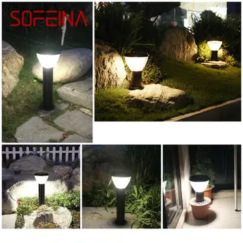 SOFEINA Современные Уличные Солнечные лампы для газона, светодиодные Водонепроницаемые садовые светильники для внутреннего дворика, виллы на крыльце