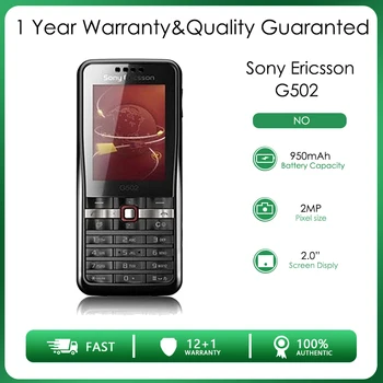 Sony Ericsson G502 Разблокировал 32 МБ Оперативной памяти, 2-мегапиксельную камеру, Дешевый мобильный Телефон с бесплатной доставкой