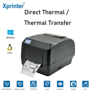 Xprinter H500B Прямая Термотрансферная Доставка Этикетка Наклейка Принтер Bluetooth Штрих-Код Ленточный Принтер Для Ювелирных Изделий Бирка Одежда