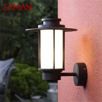 · Наружные настенные светильники SAMAN, Классическое светодиодное освещение, Водонепроницаемые бра IP65 Для украшения дома, веранды, виллы