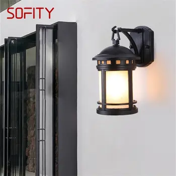 · Уличный ретро-настенный светильник SOFITY, классические бра, водонепроницаемый светодиод IP65 для дома, виллы на крыльце