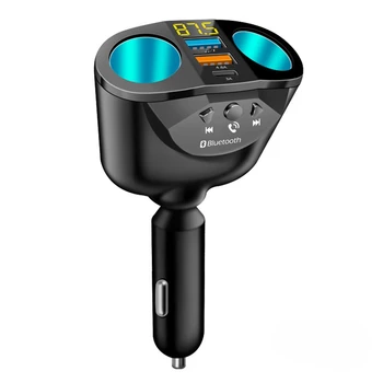 Автомобильное зарядное устройство QC 3.0 Автомобильный Bluetooth Fm-передатчик Type C Pd Адаптер быстрой зарядки Прикуриватель Зарядное устройство для мобильного телефона
