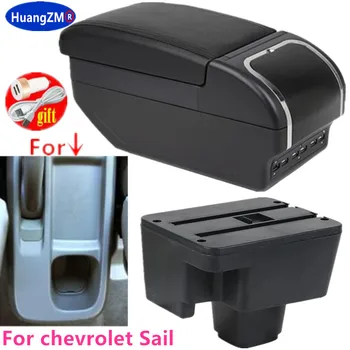 Автомобильный подлокотник для Chevrolet Sail Коробка для хранения центральной консоли с Пепельницей Подстаканник USB Зарядка 2010 2011 2013 2014