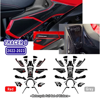 Аксессуары Tracer9 Мотоцикл Полный набор Наклеек для Yamaha Tracer 9 2022 2023 Новые Противоскользящие Наклейки Коленный Захват 3D Эпоксидная смола