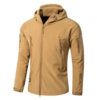 Военная куртка Мужская зимняя камуфляжная тактическая водонепроницаемая ветровка с капюшоном, мужское камуфляжное пальто, армейская куртка-бомбер размера плюс 5XL, мужская