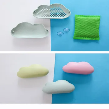 Дезодорант с активированным углем для удаления бактерий с присоской Cloud, коробка для дезодоранта для холодильника