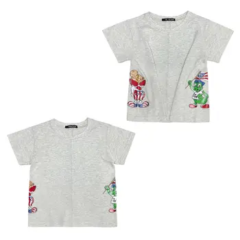 Детская одежда Лето 2023, черный супер модный бренд, японская соска-пустышка, Средневековый флаг динозавра, футболка с коротким рукавом
