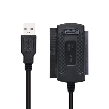 Кабель USB 2.0 к IDE SATA 3 в 1 S-ATA 2,5 3,5-дюймовый жесткий диск, адаптер HDD, кабель-конвертер для ПК, ноутбука