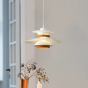 Люстра для гостиной в японском стиле, Новая домашняя лампа для столовой, современный Датский обеденный стол, арт-лампа UFO, Барная лампа