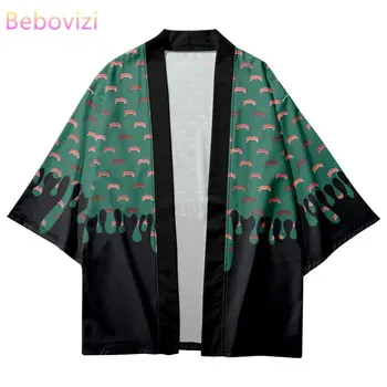 Модное Кимоно с 3D принтом, Женская рубашка-кардиган 2023, Летняя Японская Пляжная Юката, Традиционная одежда, Уличная одежда
