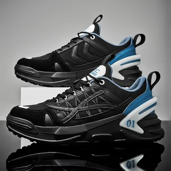 Модные высокоэластичные удобные мужские спортивные кроссовки для спортзала, легкие дышащие мужские спортивные кроссовки для бега, обувь