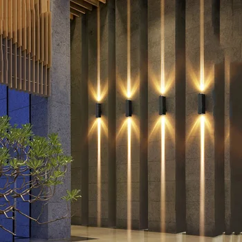 Наружные водонепроницаемые настенные светильники мощностью 6 Вт, прожектор для мытья стен, бра для декора веранды, сада, виллы, балкона на открытом воздухе