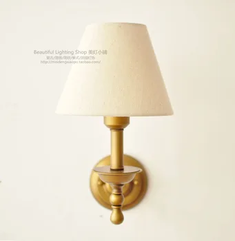 Настенный светильник American Simple Light Роскошный Винтажный Художественный Ретро прикроватный светильник Среднего древнего