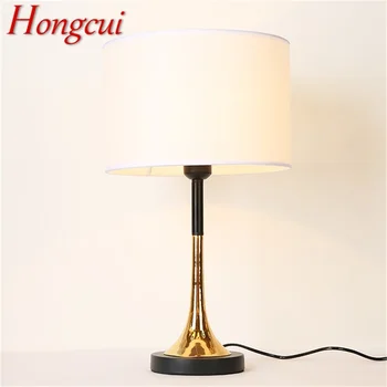 Настольные лампы Hongcui современного роскошного дизайна, светодиодные настольные лампы, декоративные для дома