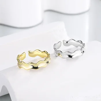 Новые модные кольца для пальцев с геометрической формой неправильной формы, регулируемые для женщин, подарок для девочек, Прямая поставка, Оптовая продажа