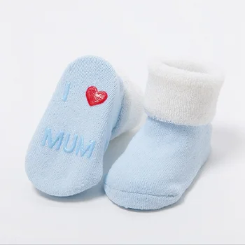 Носки с героями мультфильмов 0-6 месяцев для маленьких девочек, маленьких мальчиков, малышей, новорожденных, нескользящие носки для пола на резиновой подошве