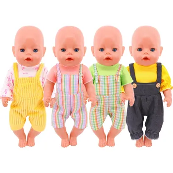 Одежда для куклы Реборн, Платье ручной работы, Топы, комбинезоны, Брюки для 43-сантиметровых кукол-младенцев, 18-дюймовых американских девочек, Детские игрушки, Подарочный аксессуар