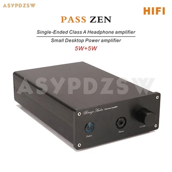 Одноконтурный усилитель для наушников класса A HIFI PASS ZEN/небольшой настольный усилитель мощности 5 Вт + 5 Вт