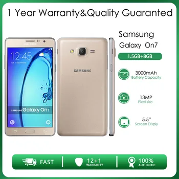 Оригинальный Разблокированный Samsung Galaxy On7 G6000 4G четырехъядерный 1,5 ГБ ОЗУ 8/16 ГБ ПЗУ 13МП 5,5 