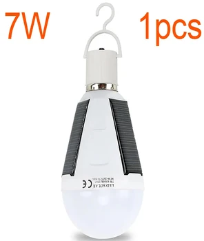 Перезаряжаемая Светодиодная лампа E27 Светодиодная Солнечная лампа 7 Вт 12 Вт 85 В-265 В Наружная аварийная лампа на солнечной энергии для путешествий, рыбалки, кемпинга