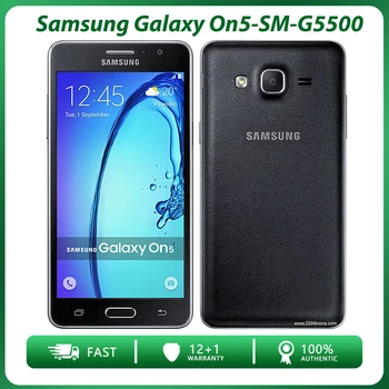 Разблокированный мобильный телефон Samsung Galaxy On5 SM-G5500 с двумя SIM-картами 5,0 