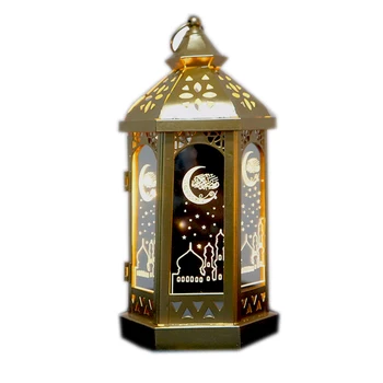 Рамадан Светодиодные фонари Луна Динамический мигающий свет, декоративная настольная лампа Звезда Арабский стиль для дома, свадьбы, центральное украшение