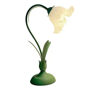 Светильник для французского сада, теплая атмосфера, Прикроватный столик для цветов, Минималистичный Креативный Цветок Ландыша, настольная лампа