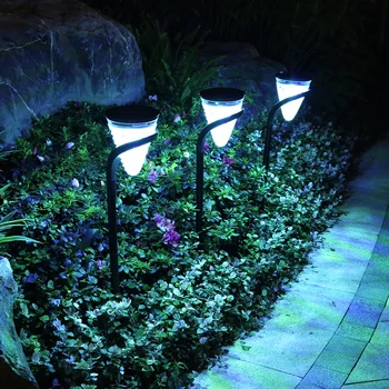 Светильники на солнечных батареях, дорожный светодиодный наружный светильник, водонепроницаемый садовый фонарь для газона, Ландшафтное декоративное освещение для внутреннего дворика