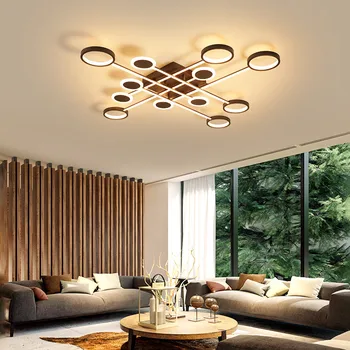 Светодиодный потолочный светильник для гостиной спальни кабинета Home Deco AC85-265V Современный белый потолочный светильник для поверхностного монтажа