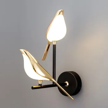 Скандинавский светодиодный настенный светильник для спальни, Простой Современный Настенный светильник для гостиной, Креативный Персонализированный Рабочий Бытовой светильник