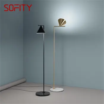 Современный торшер SOFITY Простое скандинавское светодиодное освещение гостиной Спальни Декоративный Угловой светильник