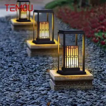 Уличная газонная лампа TEMOU, Китайское Классическое светодиодное портативное освещение, водонепроницаемое IP65 для электричества, домашнего декора в саду, на вилле, в отеле