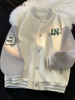 Университетская куртка Mafokuwz 2022, Новинка Весны, осень, бейсбольная форма в гонконгском стиле в ретро стиле, топ, женская винтажная студенческая куртка, Ниша