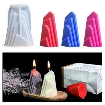 Форма для горной свечи, силиконовая форма для вулканической снежной горы, свеча, силиконовая форма, форма для смолы, форма для изготовления свечей ручной работы