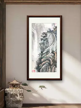Ценность и амбиции, Тигр, произведения традиционной китайской культуры, ручная роспись, подлинная коллекция каллиграфии и живописи