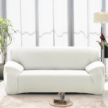 Эластичный белый чехол для дивана, Эластичная плотная обертка, чехлы для диванов 